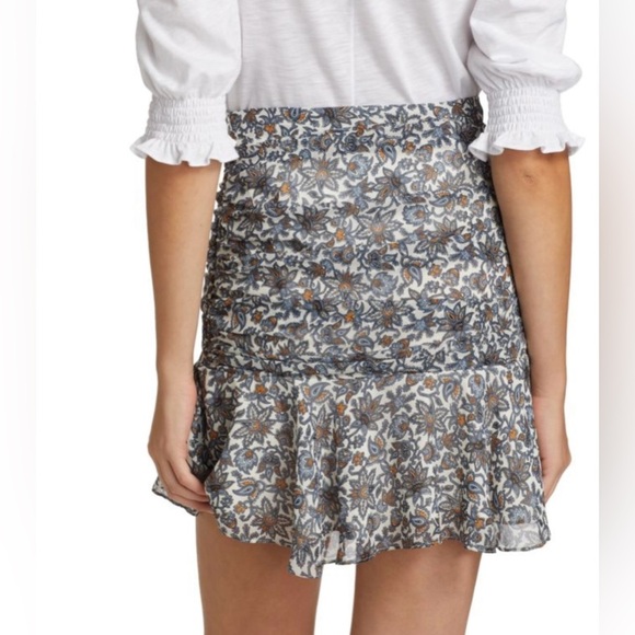 Veronica Beard Tara Ruched Silk Skirt Size 2 NWT - Picture 3 of 12